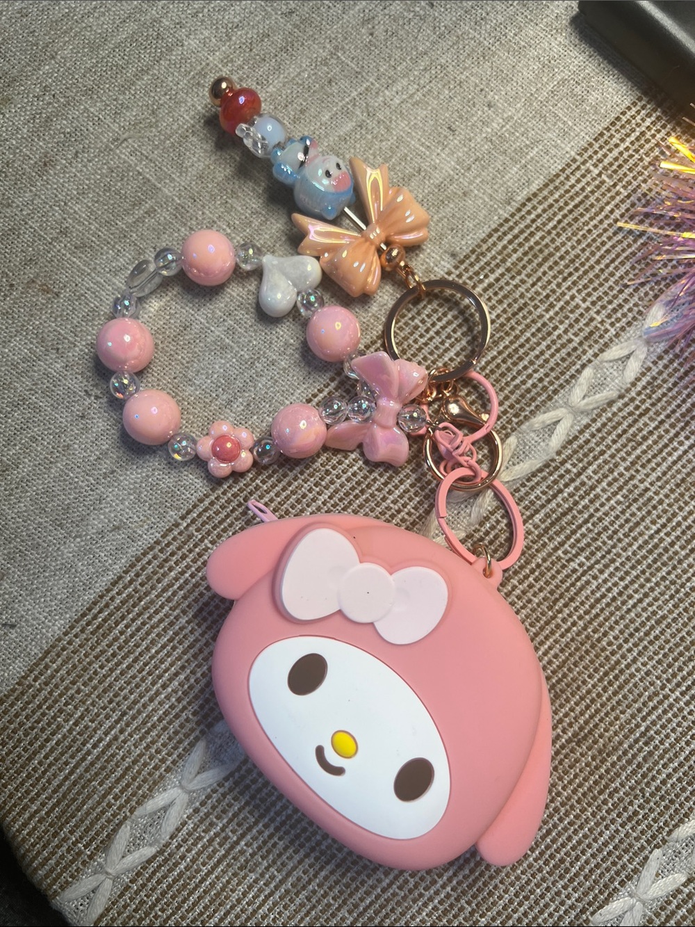 My Melody Mini Purse Keychain/Bag Charm